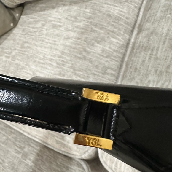✨💎VINTAGE💎✨Yves Saint Laurent Black top handle bag w/COA&Dusty - Picture 7 of 16